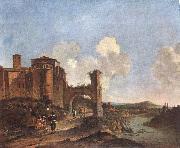 ASSELYN, Jan Italian Landscape with SS. Giovanni e Paolo in Rome France oil painting reproduction